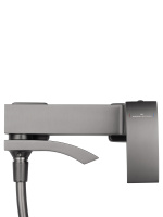 Смеситель для ванны с душем WONZON & WOGHAND FIT, Темный графит (WW-88639009-BGM) - Gidratop.ru изображение