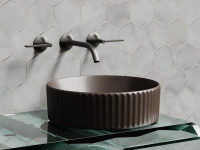 Умывальник чаша накладная круглая (цвет Темно-x - Gidratop.ru изображение