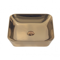 Раковина накладная ABBER Rechteck AC2205GG золото - Gidratop.ru изображение