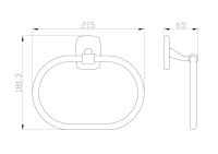 Кольцо для полотенец WONZON & WOGHAND PORTO, Хром (WW-1003) - Gidratop.ru изображение