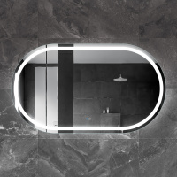 Зеркало со встроенной подсветкой, сенсорным выключателем и подогревом CZR-SPC-GIUBILEO-1400-800-TCH-WARM, 12V, 220-240V, 1400x800x30 - Gidratop.ru изображение