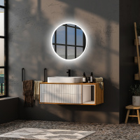 Зеркало ABBER Mond AG6202S-0.65 с подсветкой, сенсорный выключатель, диммер - Gidratop.ru изображение