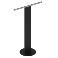 Полотенцедержатель Keuco 04987370101, напольный, цвет черный/хром - Gidratop.ru изображение