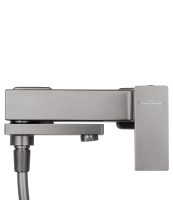 Смеситель для ванны с душем WONZON & WOGHAND CUBE 2.0, Темный графит (WW-88037068-BGM) - Gidratop.ru изображение