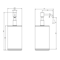 GESSI Tondo дозатор для жидкого мыла настольный черный, цвет: хром - Gidratop.ru изображение