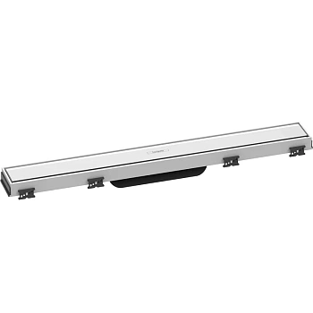 Решетка для дренажного канала Hansgrohe RainDrain Match, 60 см, белое стекло, 56036450