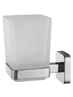 Стакан для зубных щеток с держателем WONZON & WOGHAND STILL, Хром (WW-6621) - Gidratop.ru изображение