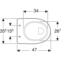 Напольный унитаз Geberit Renova Comfort 218510000, белый - Gidratop.ru изображение