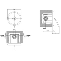 Gessi Goccia встраиваемый однорычажный смеситель(внешние части), цвет: белый - Gidratop.ru изображение