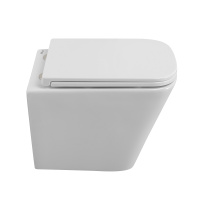 DUE Чаша унитаза подвесного c креплением и сиденьем дюропласт soft close BB3103CHR/SC - Gidratop.ru изображение