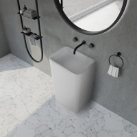 Раковина отдельностоящая ABBER Stein AS2505-H белая матовая - Gidratop.ru изображение