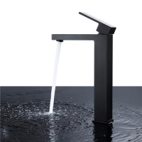 Смеситель ABBER Daheim AF8211B для раковины, черный матовый - Gidratop.ru изображение