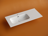 Раковина накладная мебельная CERAMICANOVA Element чаша слева с отверстием под смеситель 1010x465x180 мм цвет белый CN7003L - Gidratop.ru изображение