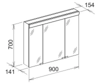 Зеркальный шкаф Keuco Royal 10 05403 171301 - Gidratop.ru изображение