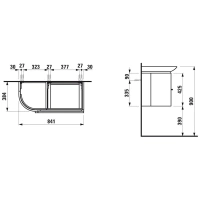 Тумба под раковину Laufen Palace New 4015020754631 84 см - Gidratop.ru изображение