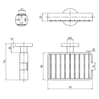 Полка для ванной Villeroy&Boch TVA15100800061 - Gidratop.ru изображение