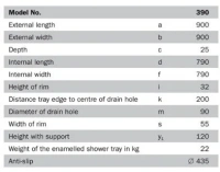 Поддон душевой Kaldewei Superplan Mod 390-2 90 x 90 x h12 cм, 4469.3500.0001 anti-slip - Gidratop.ru изображение