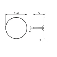Косметическое зеркало Keuco Royal Modular 2.0 800900000000200, 14,9 см, темно-серое - Gidratop.ru изображение