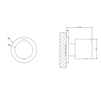 Gessi Emporio shower встраиваемая часть для смесителя на 3 выхода, цвет: Chrome - Gidratop.ru изображение