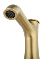 Смеситель для раковины на 3 отверстия WONZON & WOGHAND STEAM, Брашированное золото (WW-88159008- BG) - Gidratop.ru изображение