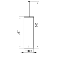 Ершик для унитаза Keuco 16064019000, напольный, цвет хром - Gidratop.ru изображение