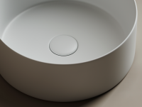 Умывальник чаша накладная круглая (цвет Белый Матовый) Element 358x358x137мм - Gidratop.ru изображение