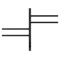 Полотенцесушитель электрический Vincea VTD-1S1CBE 43x60, черный, таймер - Gidratop.ru изображение