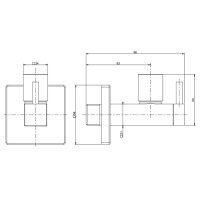 Gessi кран-фильтр квадратный с подводом воды на 1/2, цвет Black XL - Gidratop.ru изображение