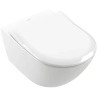 Подвесной унитаз Villeroy&Boch Subway 3.0 4670T001, технология TwistFlush, альпийский белый - Gidratop.ru изображение