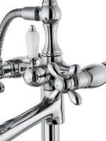 Смеситель для ванны напольного монтажа WONZON & WOGHAND RETRO, Хром (WW-88649020-CR) - Gidratop.ru изображение