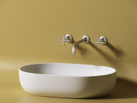 Умывальник чаша накладная овальная (цвет Белый Матовый) Element 600x415x135мм - Gidratop.ru изображение