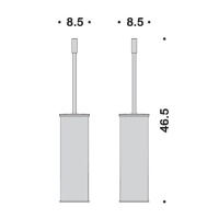 Colombo Plus Ерш для унитаза, напольный, цвет: хром - Gidratop.ru изображение