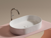 Умывальник чаша накладная овальная Element 608x385x122мм - Gidratop.ru изображение
