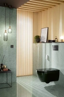 Унитаз подвесной Villeroy&Boch Viclean V0E100S0, черный, с функцией биде - Gidratop.ru изображение