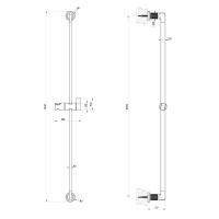 GESSI INCISO штанга для душа, цвет: Finox Brushed Nickel - Gidratop.ru изображение