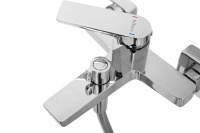 ARDENTE Смеситель для ванны и душа в комплекте с ручным душем, шлангом и держателем, хром ARDENTE-VASM-CRM - Gidratop.ru изображение