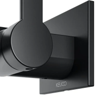 Смеситель Keuco Ixmo Flat 59516370302 для раковины, цвет черный матовый - Gidratop.ru изображение