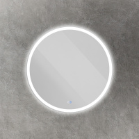 MULTICOLORE Зеркало со встроенной разноцветной подсветкой RGB и сенсорным выключателем, круглое CZR-SPC-MC-800-RGB-TCH, 12V, 220-240V, 800x30 - Gidratop.ru изображение