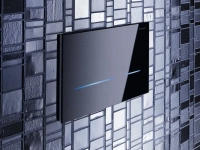 Клавиша Geberit Sigma 116.090.SG.1 Type 80, бесконтактная, сенсорная, черное стекло - Gidratop.ru изображение