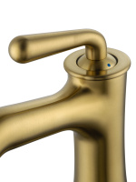 Смеситель для раковины WONZON & WOGHAND STEAM, Брашированное золото (WW-88139008-BG) - Gidratop.ru изображение
