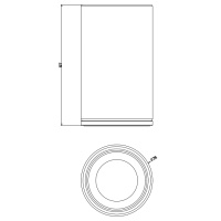 GESSI INCISO стакан настольный, цвет: черный/золото - Gidratop.ru изображение