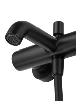 Смеситель для ванны с душем WONZON & WOGHAND STICK, Черный матовый (WW-88639017-MB) - Gidratop.ru изображение