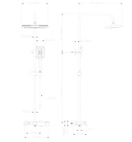 Душевая система WONZON & WOGHAND, Хром (WW-AE33110-CR) - Gidratop.ru изображение
