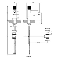 GESSI HABITO RIGATO смеситель для раковины на 1 отверстие, однорычажный, в комплекте с донным клапаном, цвет Black Metal PVD - Gidratop.ru изображение