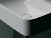 Умывальник AURA с 1 отверстием для смесителя, без перелива 430x390x135мм - Gidratop.ru изображение