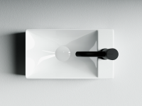 Умывальник подвесной прямоугольный (отверстие под смеситель R) Element 375x215x100мм - Gidratop.ru изображение