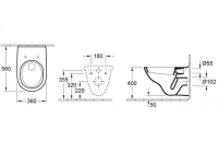 Комплект подвесного биде с унитазом Villeroy&Boch 7400 00R1/56601001 - Gidratop.ru изображение