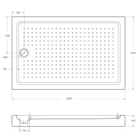 Акриловый поддон CEZARES TRAY-A-AH-140/90-15-W - Gidratop.ru изображение