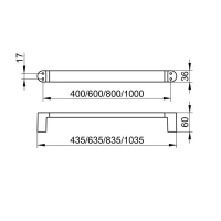 Полотенцедержатель Keuco Elegance 11601011000, 100 см, цвет хром - Gidratop.ru изображение