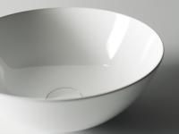 Умывальник чаша накладная круглая  Element 358x358x155мм - Gidratop.ru изображение